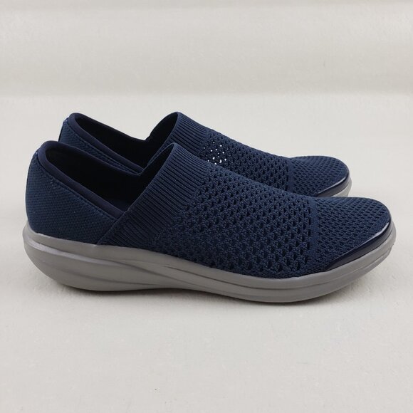 Bzees Charlie Slip On Shoe Womens 9 Blue Knit Comfort Casual Lightweight Sneaker - Picture 2 of 10